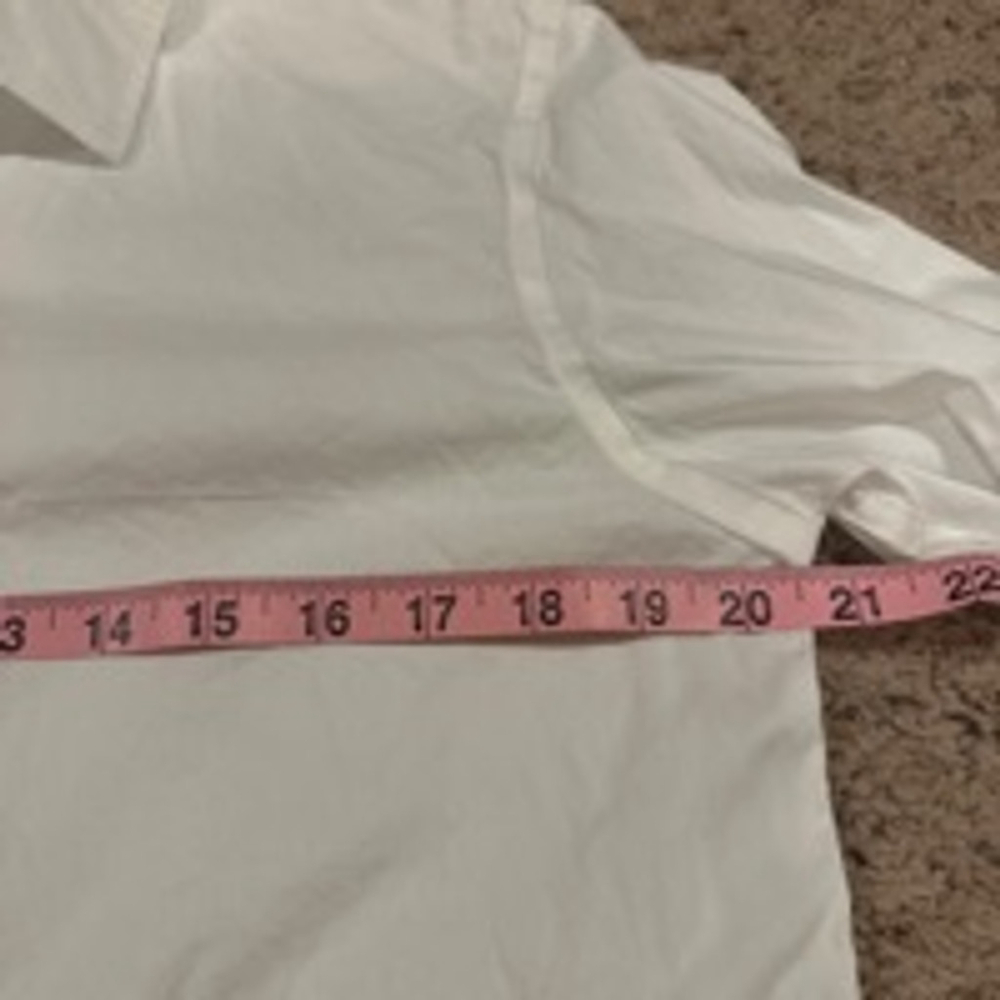 Men's Old Navy Button-Down Shirt, Size M, White - Picture 3 of 5